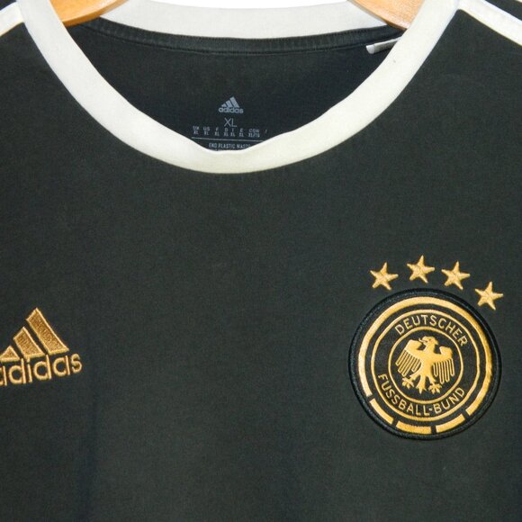 Adidas Men’s Black Soccer T-Shirt for “Deutscher Fussball-Bund” Size XL - Picture 4 of 15